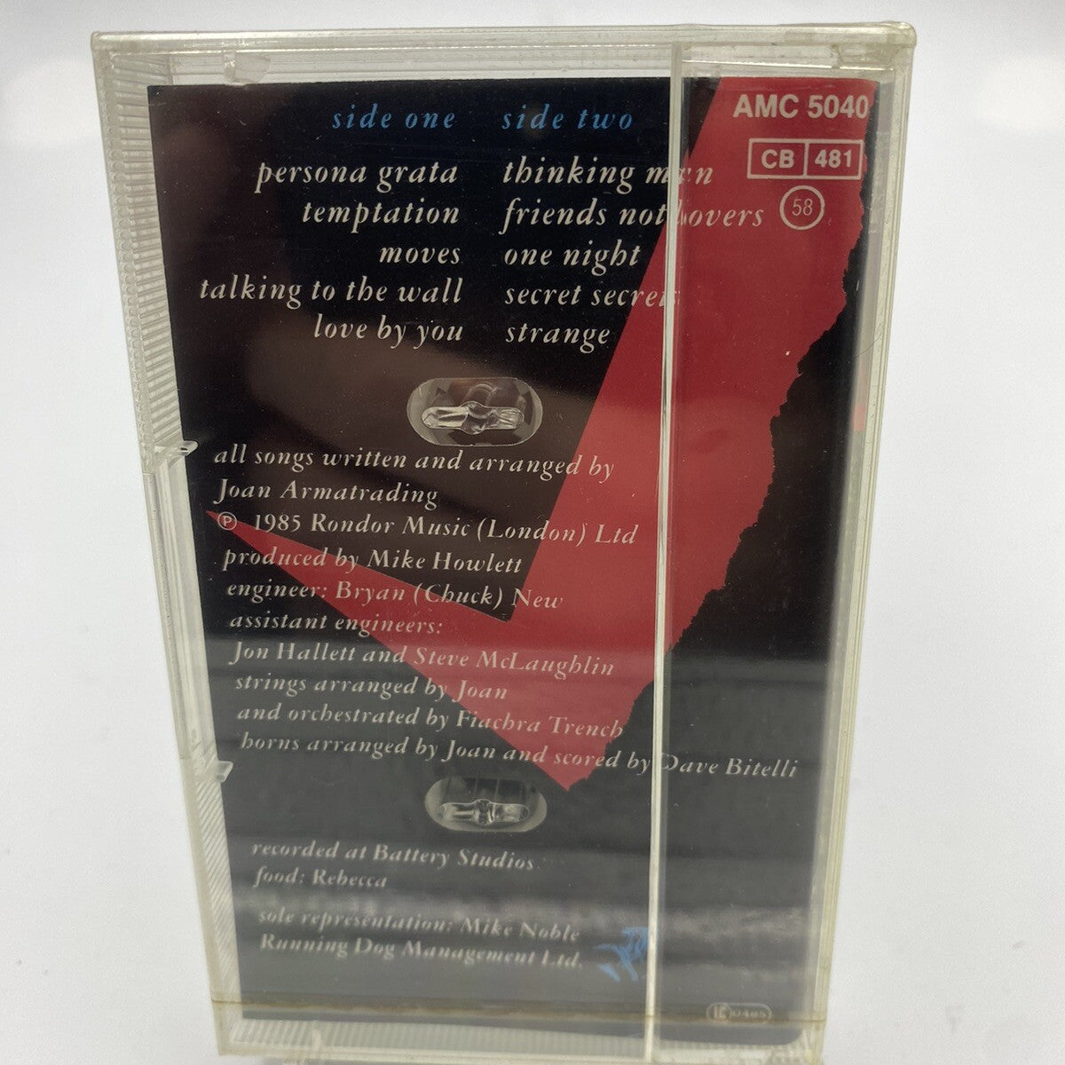 MUSICASSETTA Tape SS Joan Armatrading – Secret Secrets 1985 Rock Pop