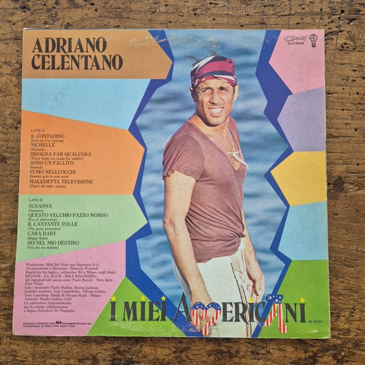 LP Adriano Celentano -  I Miei Americani CLN 20445 Musica Italiana Vinile