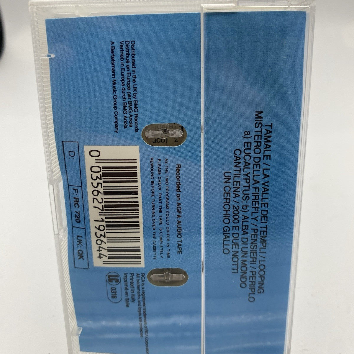 MUSICASSETTA Tape VG Perigeo – La Valle Dei Templi Italy Rock