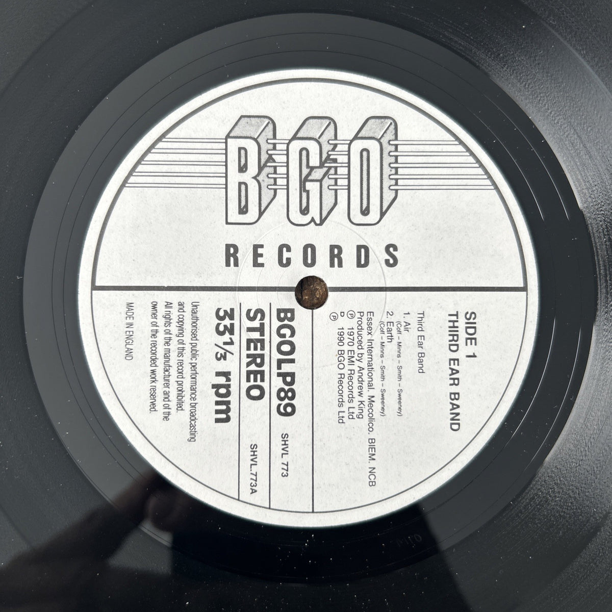 LP Third Ear Band - Third Ear Band BGOLP89 Made In UK Vinile Psychedelic Rock