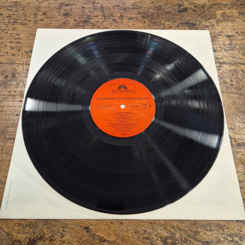 LP Van Morrison - It's Too Late To Stop Now 839 168-1 Germany 1974 Rock Vinile