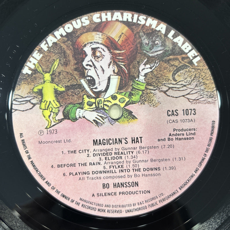 LP Bo Hasson - Magician’s Hat CAS 1073 Vinile UK Prog Rock Progressive