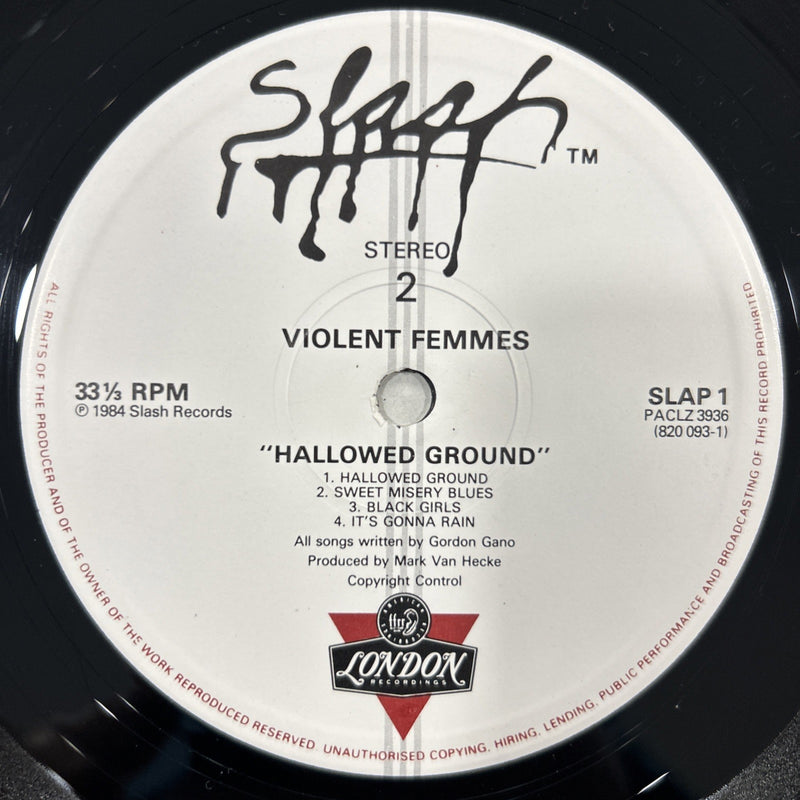 LP Violent Femmes - Hallowed Ground SLAP 1 Vinile 1984 UK Indie Rock Country