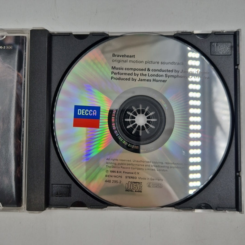 CD ost BRAVEHEART music From The Motion Picture Mel Gibson James Horner