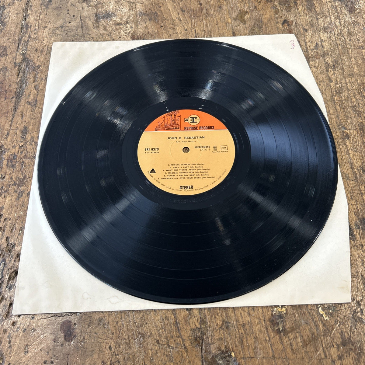 LP John B. Sebastian - SRI 6379 Rock Folk Country 1970 Italy Vinile
