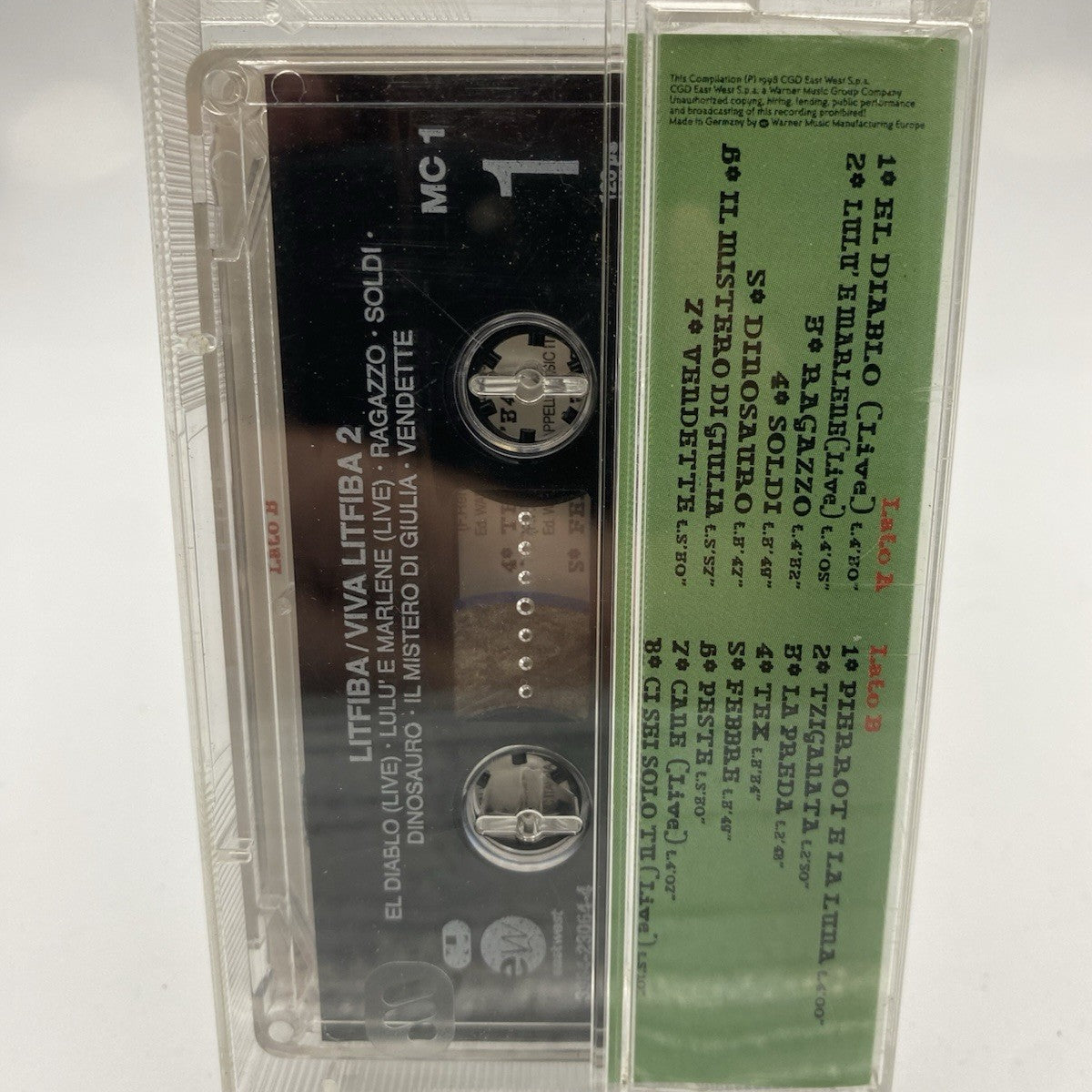 MUSICASSETTA Tape VG Litfiba Viva Litfiba Due
