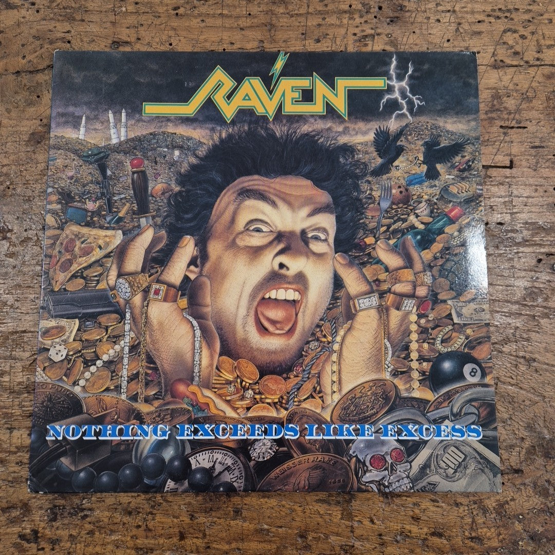 LP Raven - Nothing Exceeds Like Excess FLAG 28 Musica Hard Rock Heavy Metal