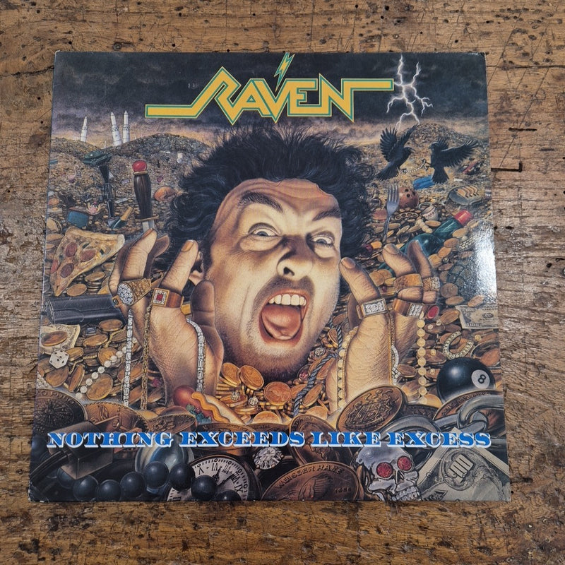 LP Raven - Nothing Exceeds Like Excess FLAG 28 Musica Hard Rock Heavy Metal