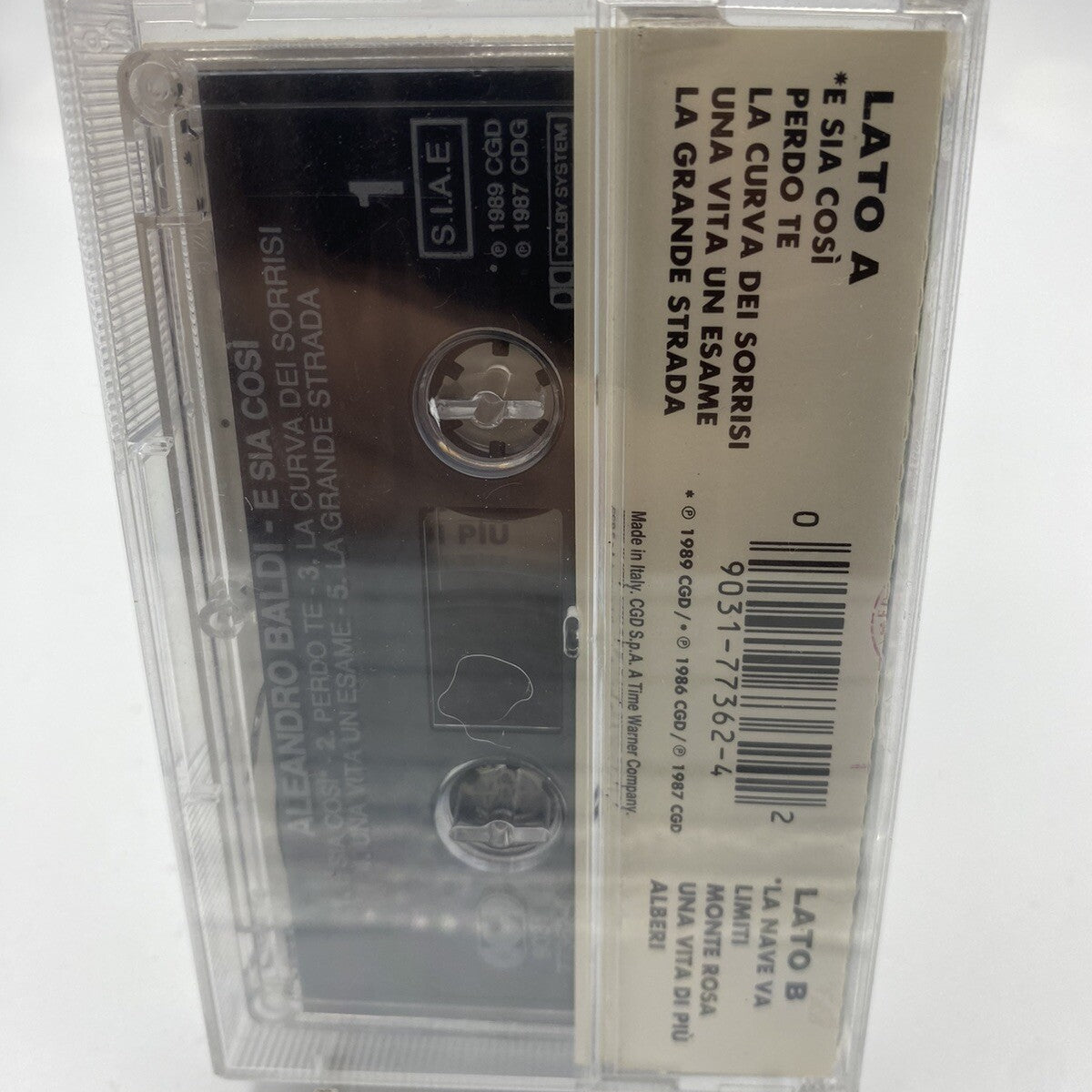 MUSICASSETTA Tape SS Aleandro Baldi E Sia Così Italy