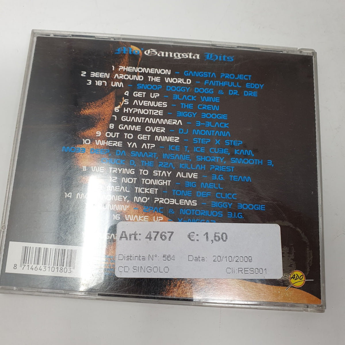 CD Various – Mo' Gangsta HitsMECADO – MEC 10180
