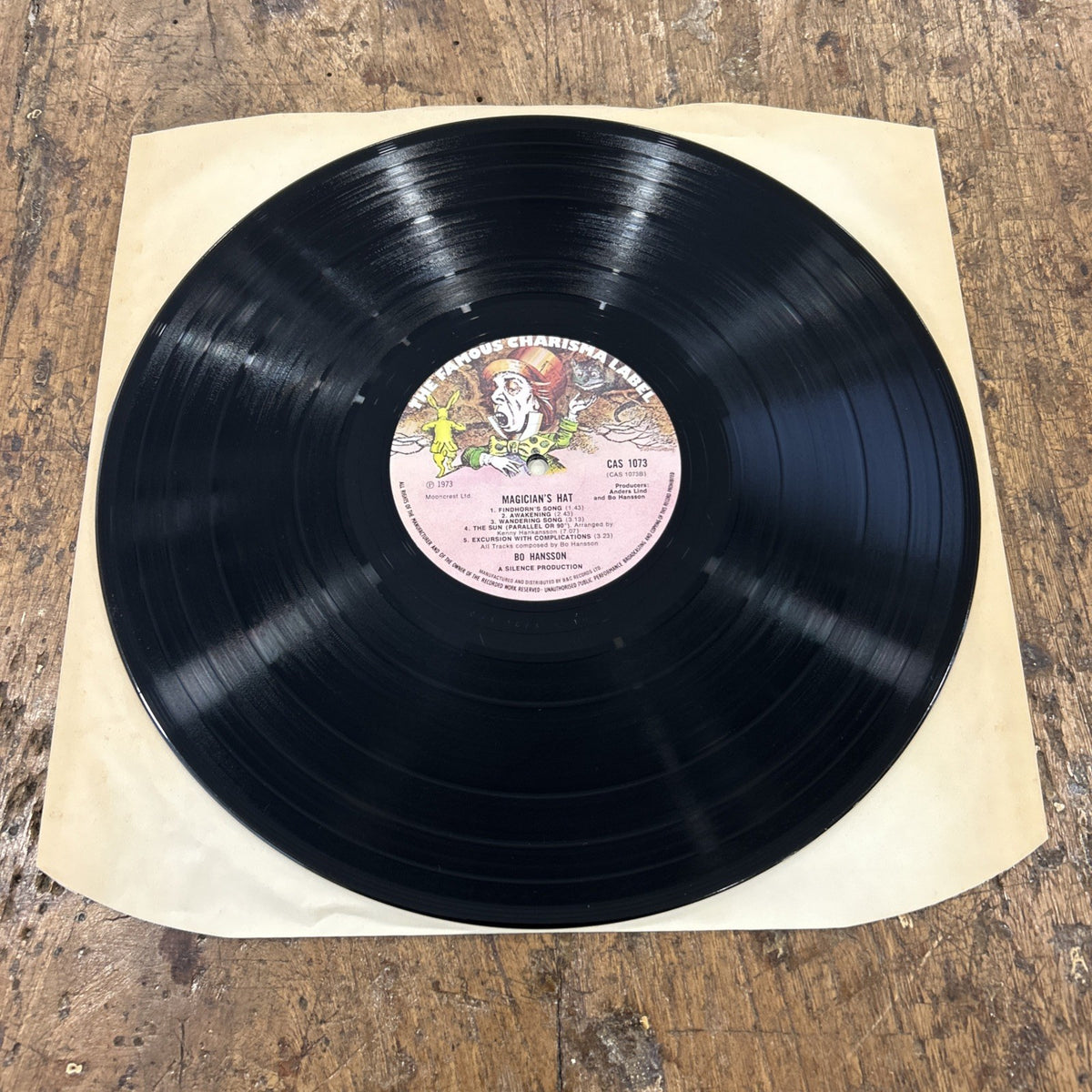 LP Bo Hasson - Magician’s Hat CAS 1073 Vinile UK Prog Rock Progressive