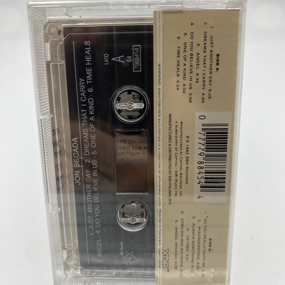 MUSICASSETTA Tape SS Jon Secada 8454
