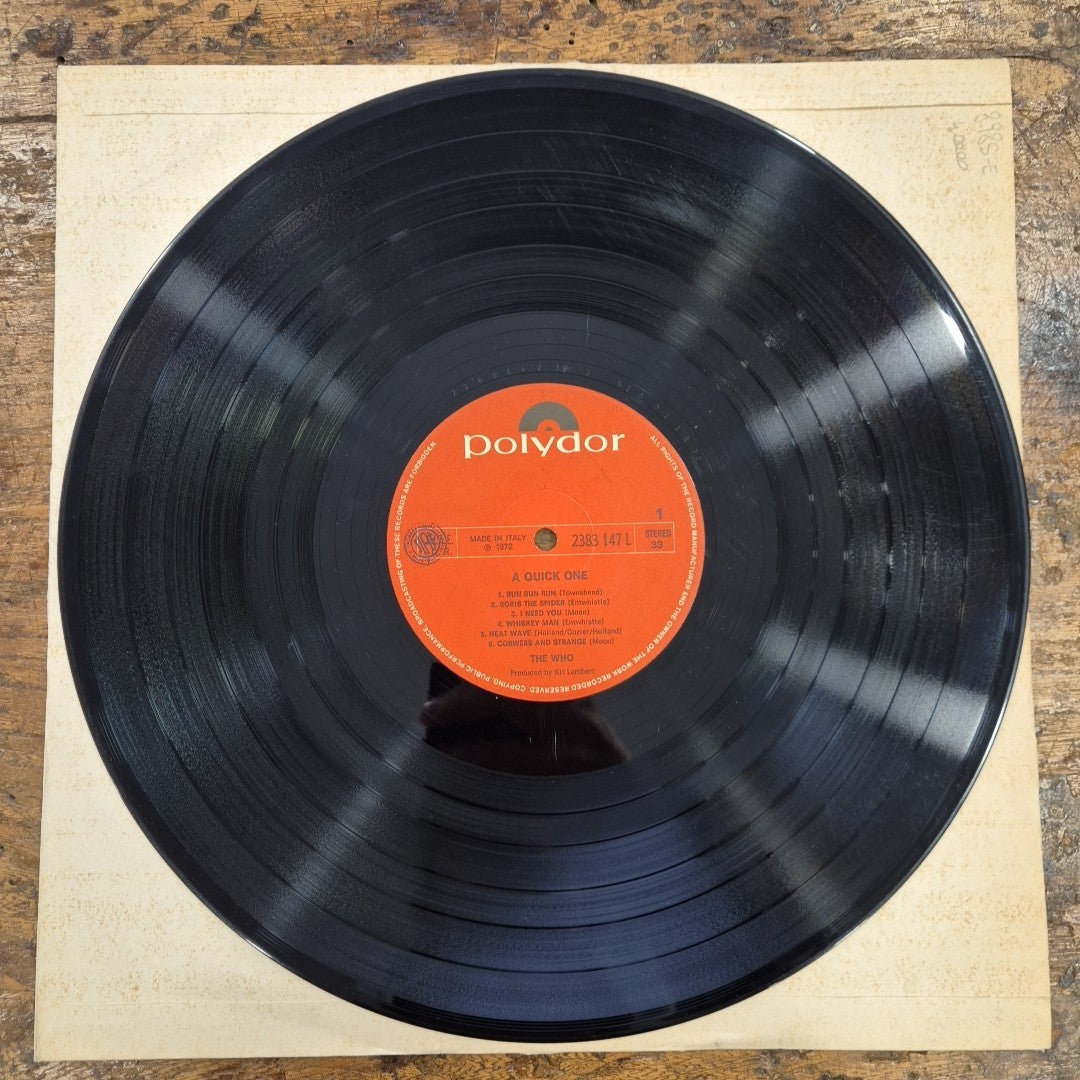 LP The Who - A Quick One 2383 147 Polydor Italy 1972 Musica Vinile Rock