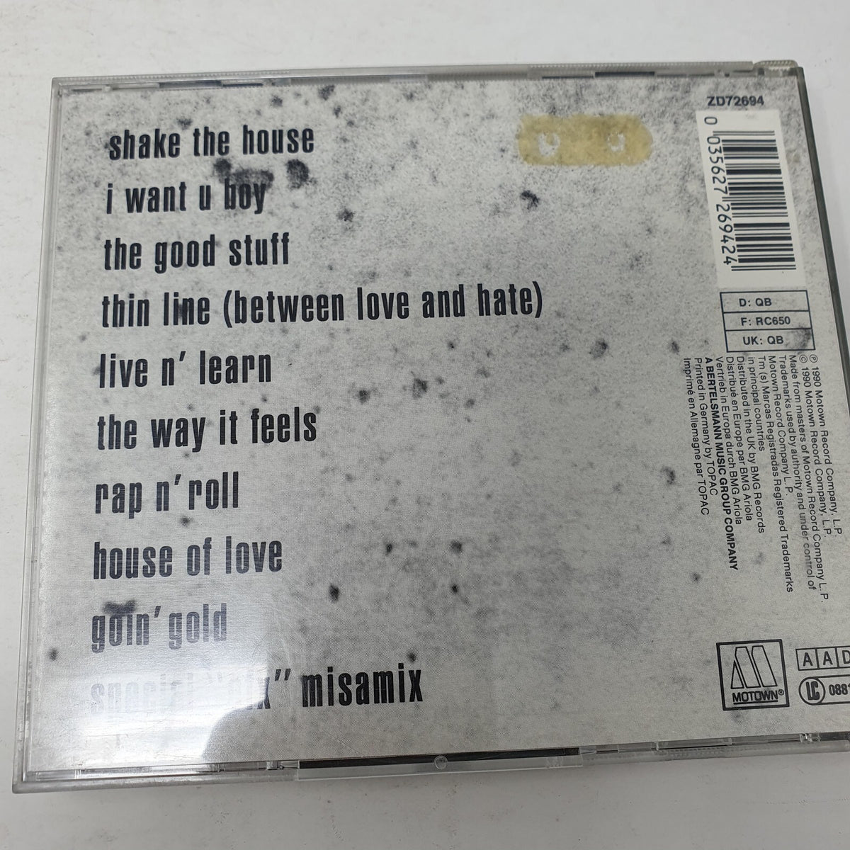 CD MisaMotown – ZD72694Germany POP RAP