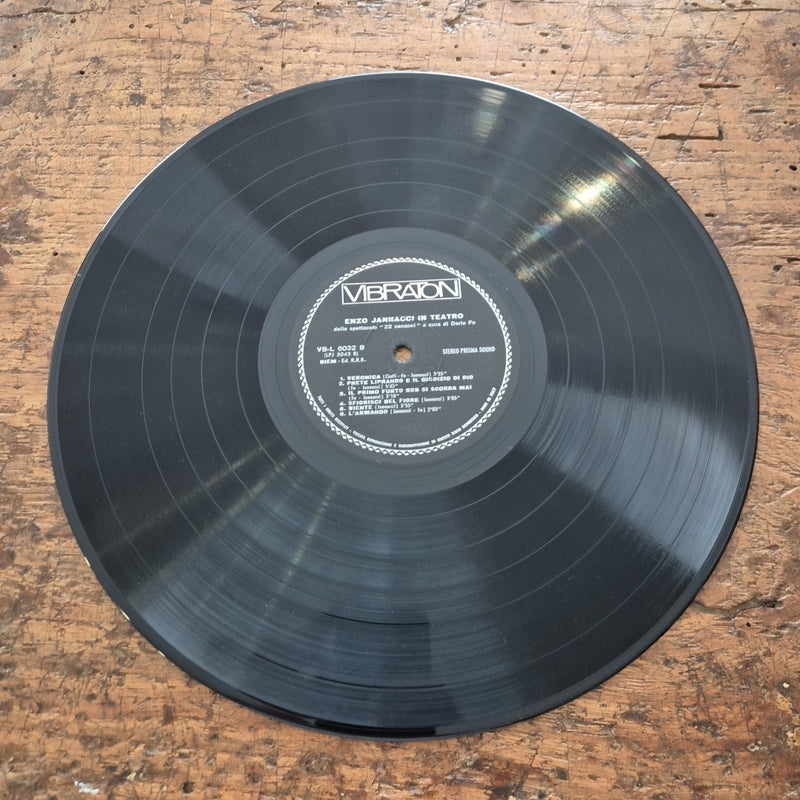 LP Enzo Jannacci - In Teatro SM 3063  Musica Italiana Vinile Italy Dario Fo