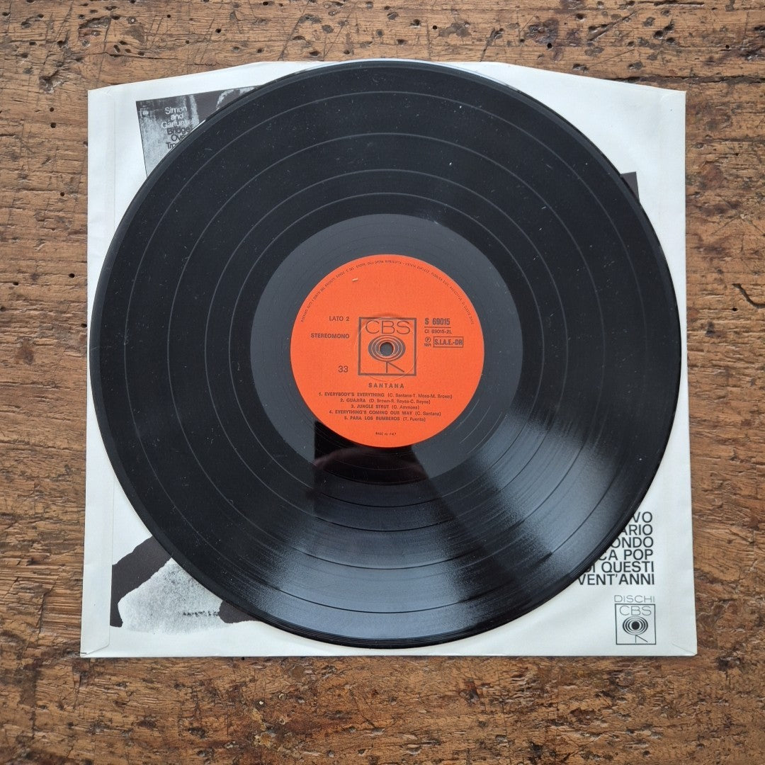 LP Santana S 69015 Prima Stampa Italiana 1971 Musica Rock Vinile 12