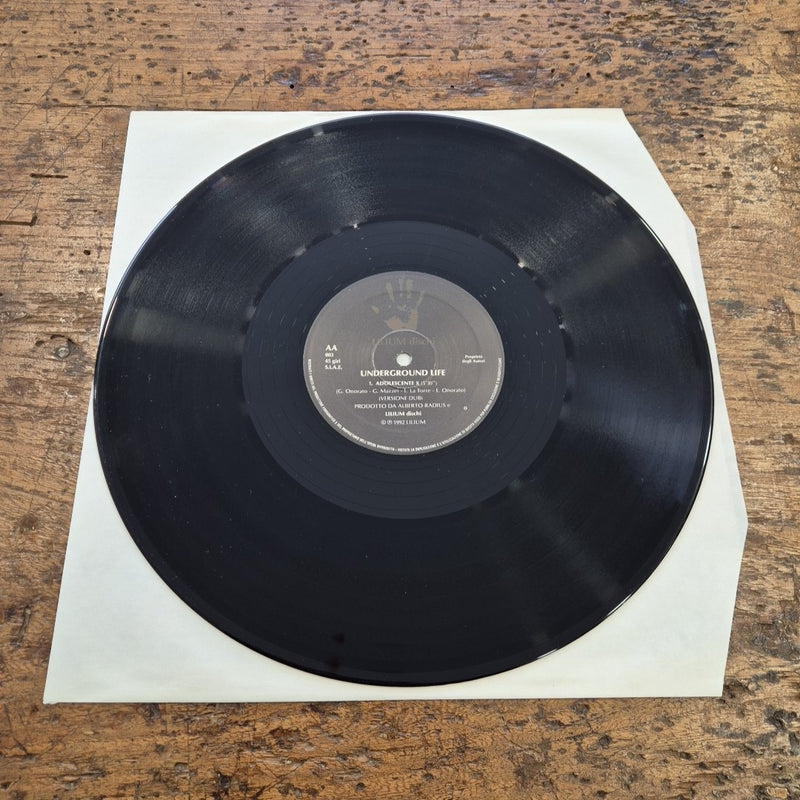 LP Underground Life - Adolescente X AA 003 Musica Rock Vinile 12
