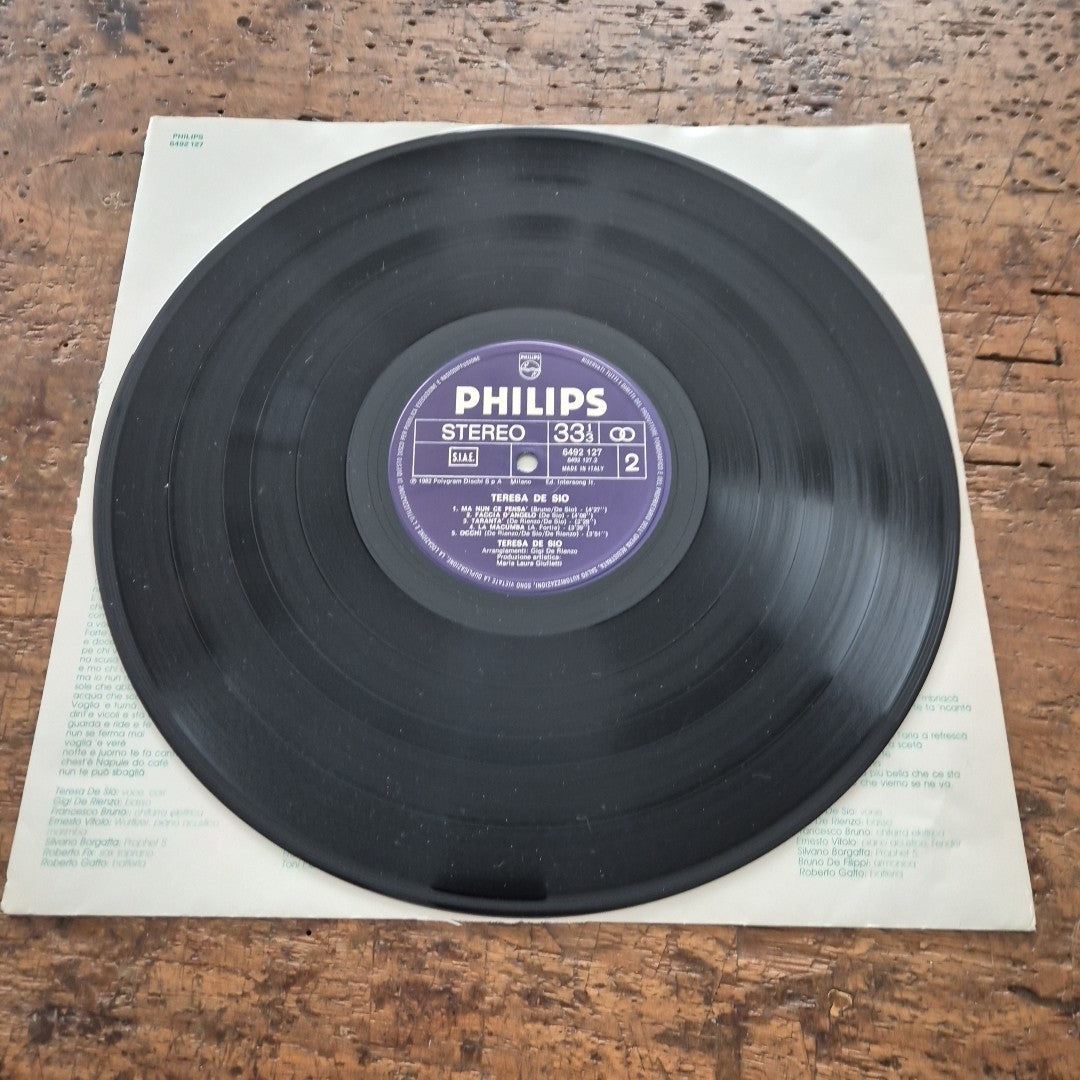 LP Teresa De Sio - Philips 6492 127 Italy 1982 Musica Italiana Vinile Chanson