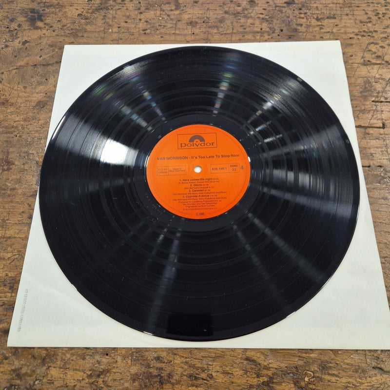 LP Van Morrison - It's Too Late To Stop Now 839 168-1 Germany 1974 Rock Vinile