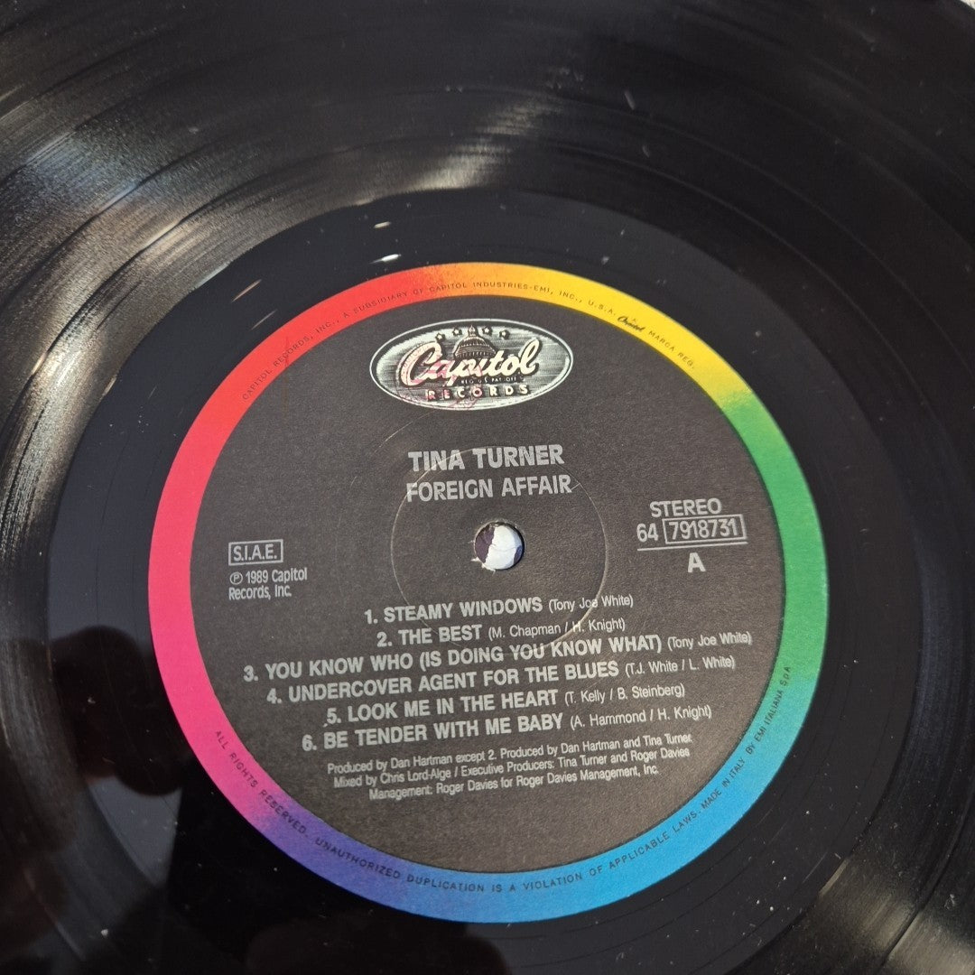 LP Tina Turner Foreign Affair 64 7918731 Musica Pop Rock Disco Vinile 12