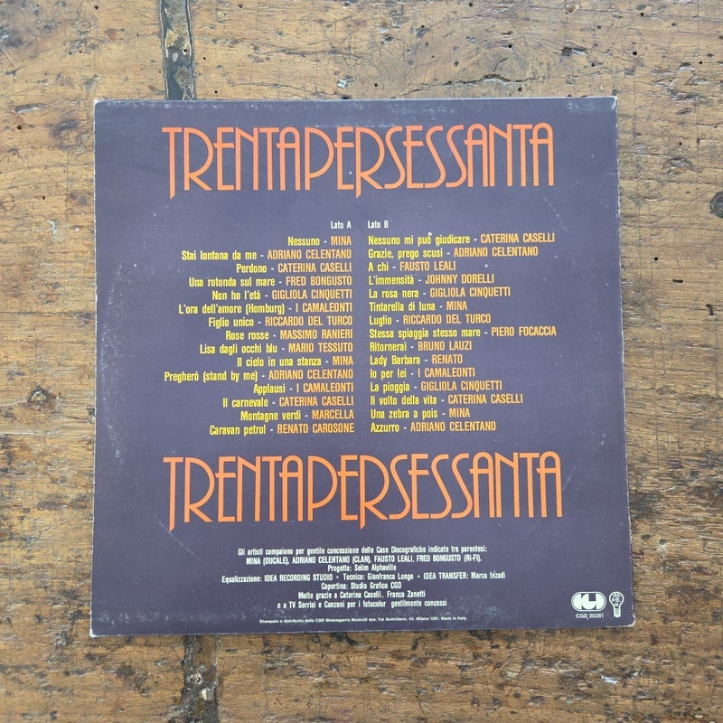 LP Various - 30x60 CGD 20281 1981 Musica Italiana Vinile