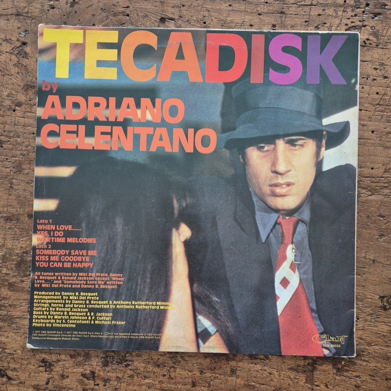 LP Adriano Celentano - Tecadisk CLN 86033 Musica Italiana Vinile Vocal Pop