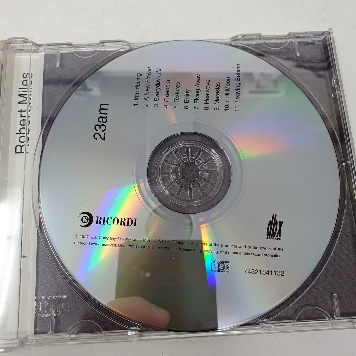 CD Robert Miles – 23am DBX Records – TCDMRL 541132