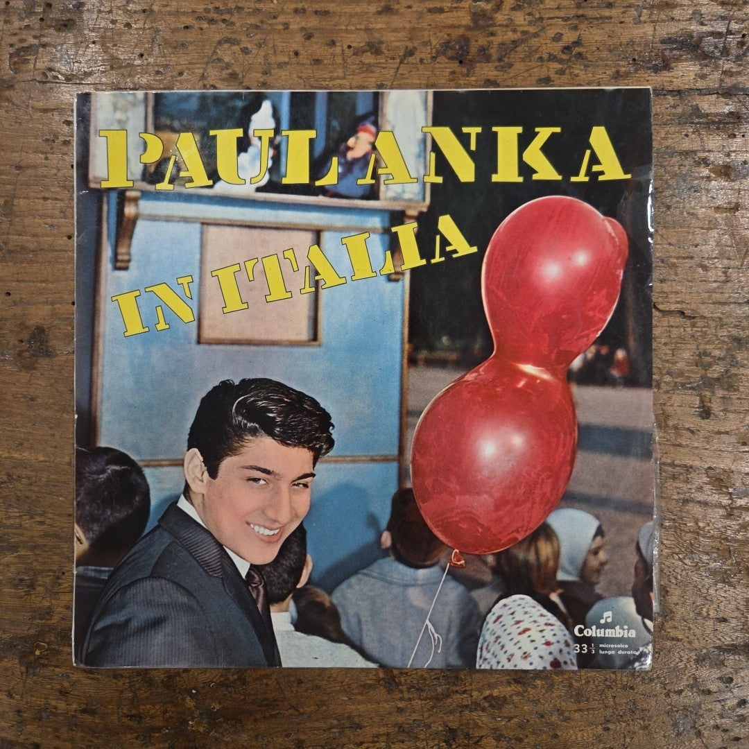 LP Paul Anka - Paul Anka In Italia 33-QSX 12041 Made In Italy 1959