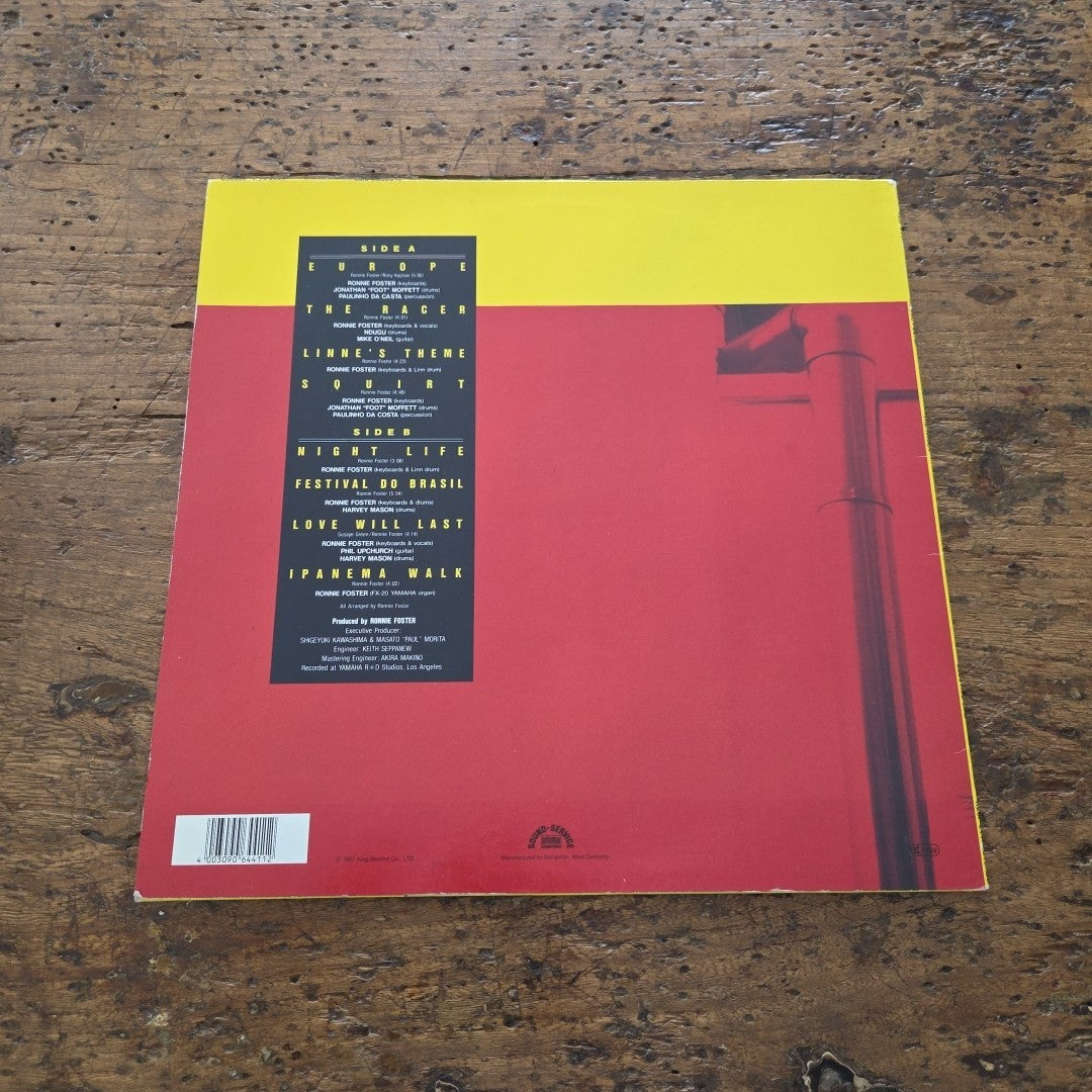 LP Ronnie Foster - The Racer K28P 6441 Jazz Vinile 1986