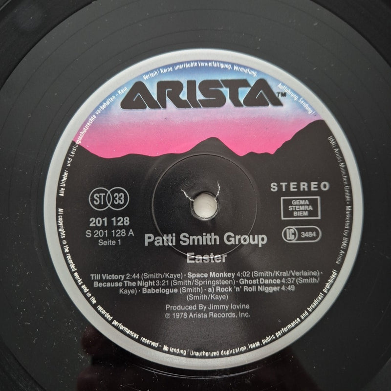LP Patti Smith Group - Easter 201 128 Made In Germany 1978 Musica Rock Vinile