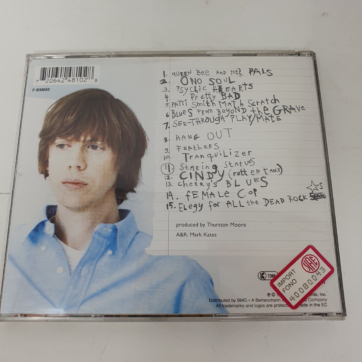 CD Thurston Moore – Psychic Hearts Geffen Records – DGCD-24810