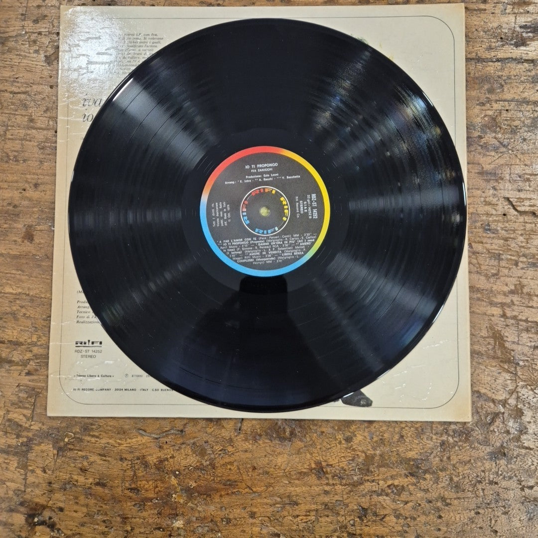 LP Iva Zanicchi - Io Ti Propongo RDZ-ST 14252 Musica Italiana Vinile Pop 12