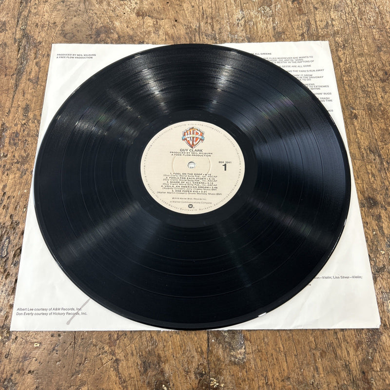 LP Guy Clark BSK 3241 Italy 1978 Rock Folk Country 1978 Vinile