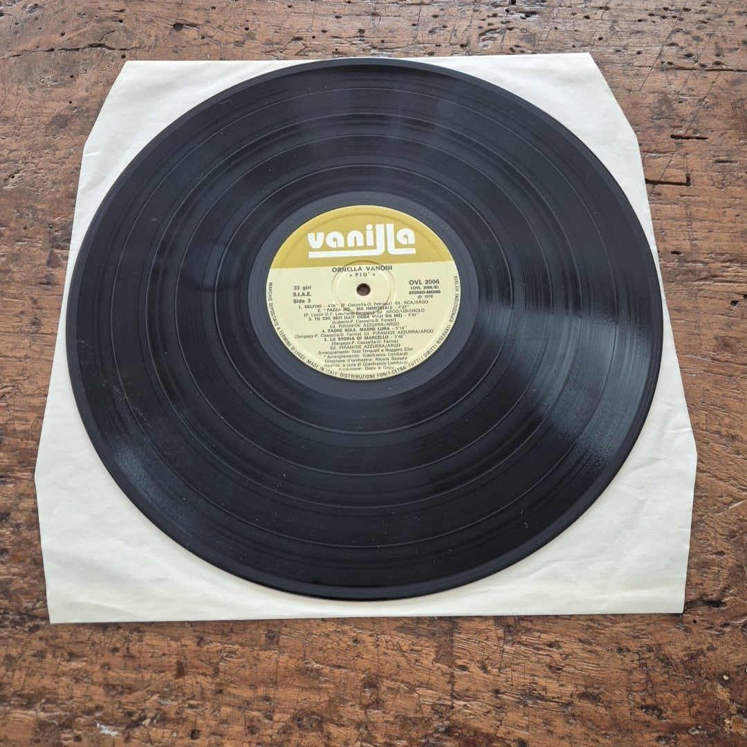 LP Ornella Vanoni PIÙ OVL 2006 Italy 1976 Vanilla Musica Italiana Vinile