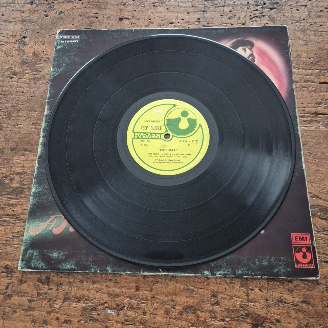 LP Deep Purple - Fireball 3C 062-92726 Made In Italy 1971 Musica Rock Stereo