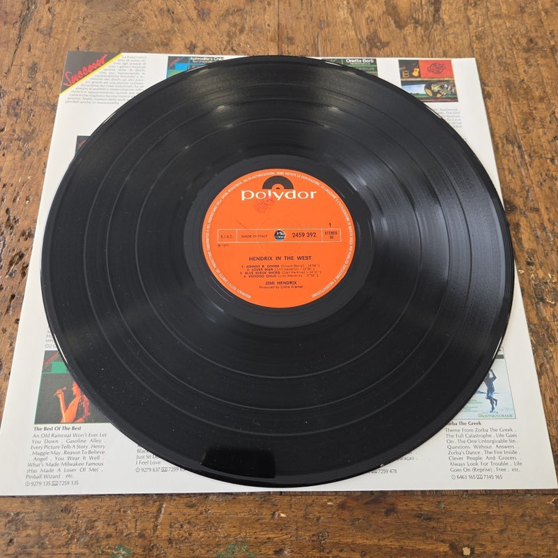 LP Jimi Hendrix - Hendrix In The West 2459 392 Made In IT 1971 Psychedelic Rock