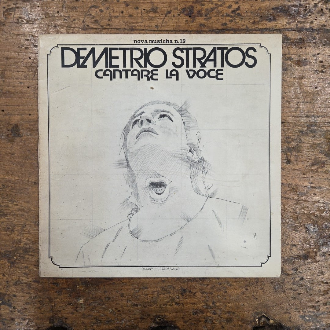 LP Demetrio Stratos - Cantare La Voce 5206 119 1978 Made In Italy Avantgarde