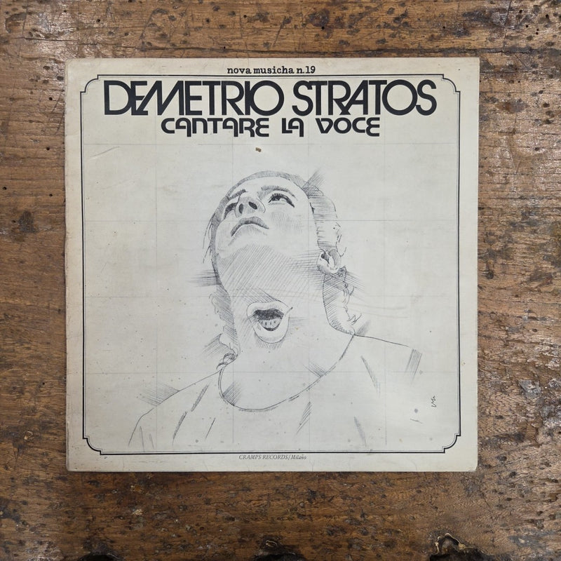 LP Demetrio Stratos - Cantare La Voce 5206 119 1978 Made In Italy Avantgarde