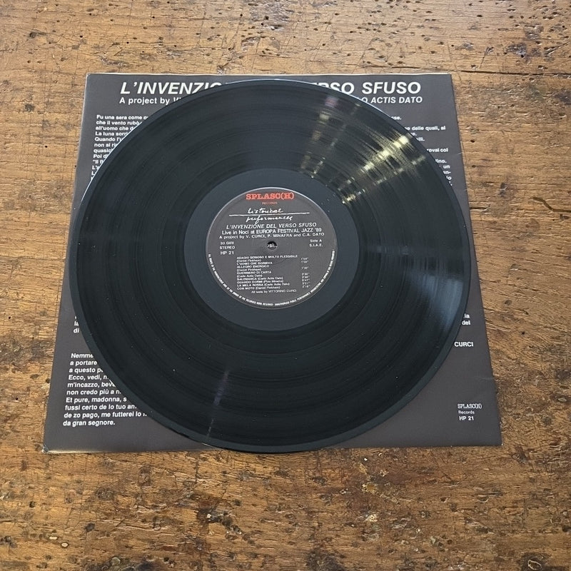 LP Various - L'Invenzione Del Verso Sfuso HP 21 1989 Jazz Vinile Made In Italy