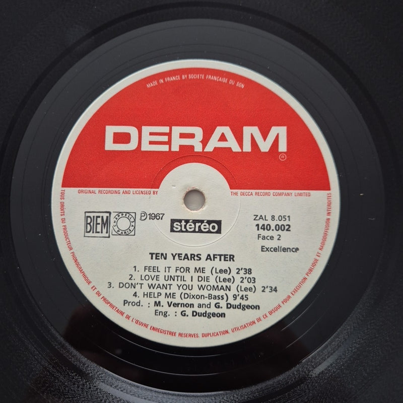 LP Ten Years After 140.002 Deram Made In France Musica Rock Vinile