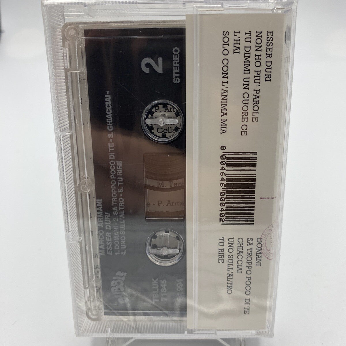 MUSICASSETTA Tape SS Marco Armani MC7 Esser Duri Italy