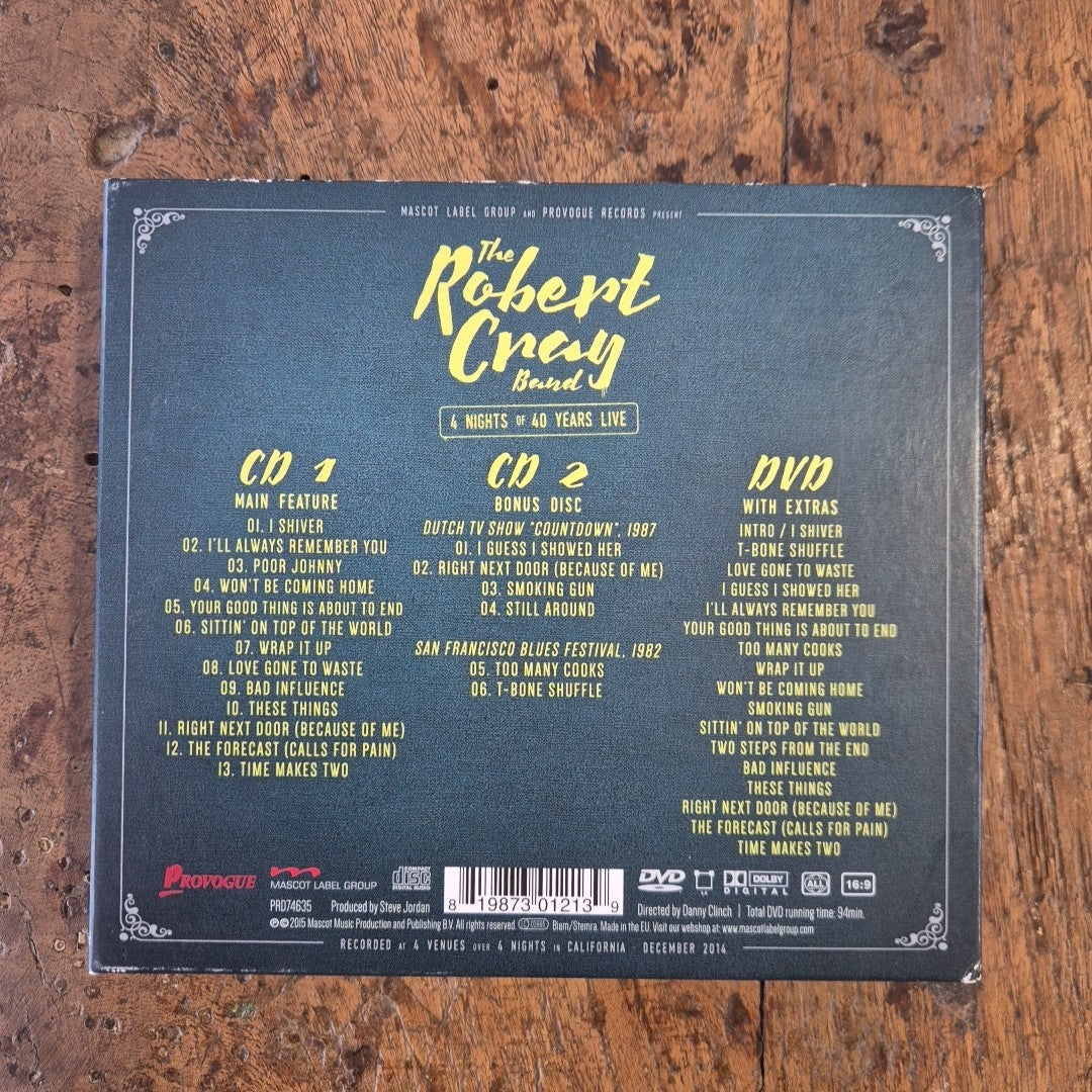 CD The Robert Cray Band 4 Nughts Of 40 Years Live 2 CD 1 DVD Box Set