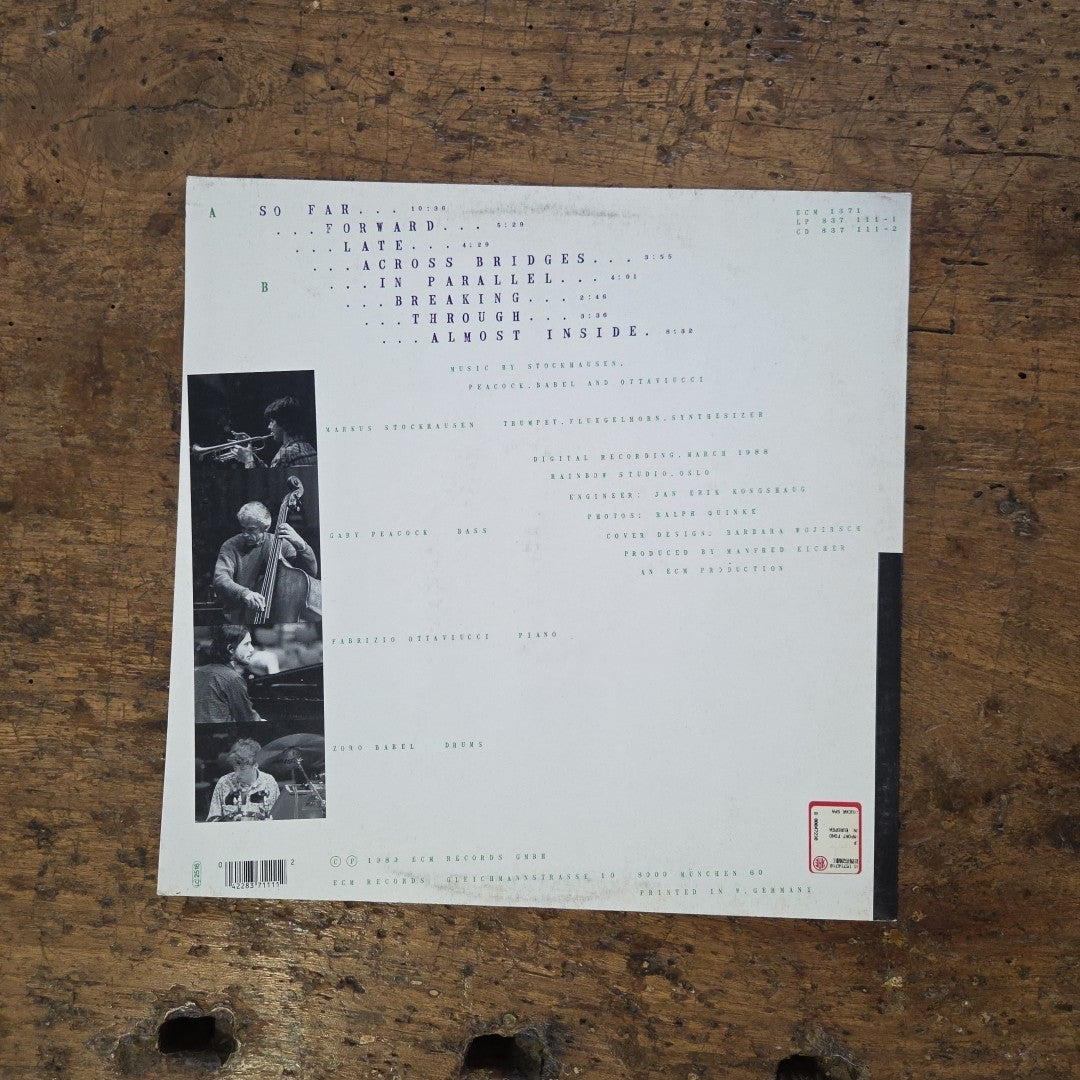LP  Various - Così Lontano...quasi Dentro 837 111-1 Jazz Vinile 1989 Made In Ger