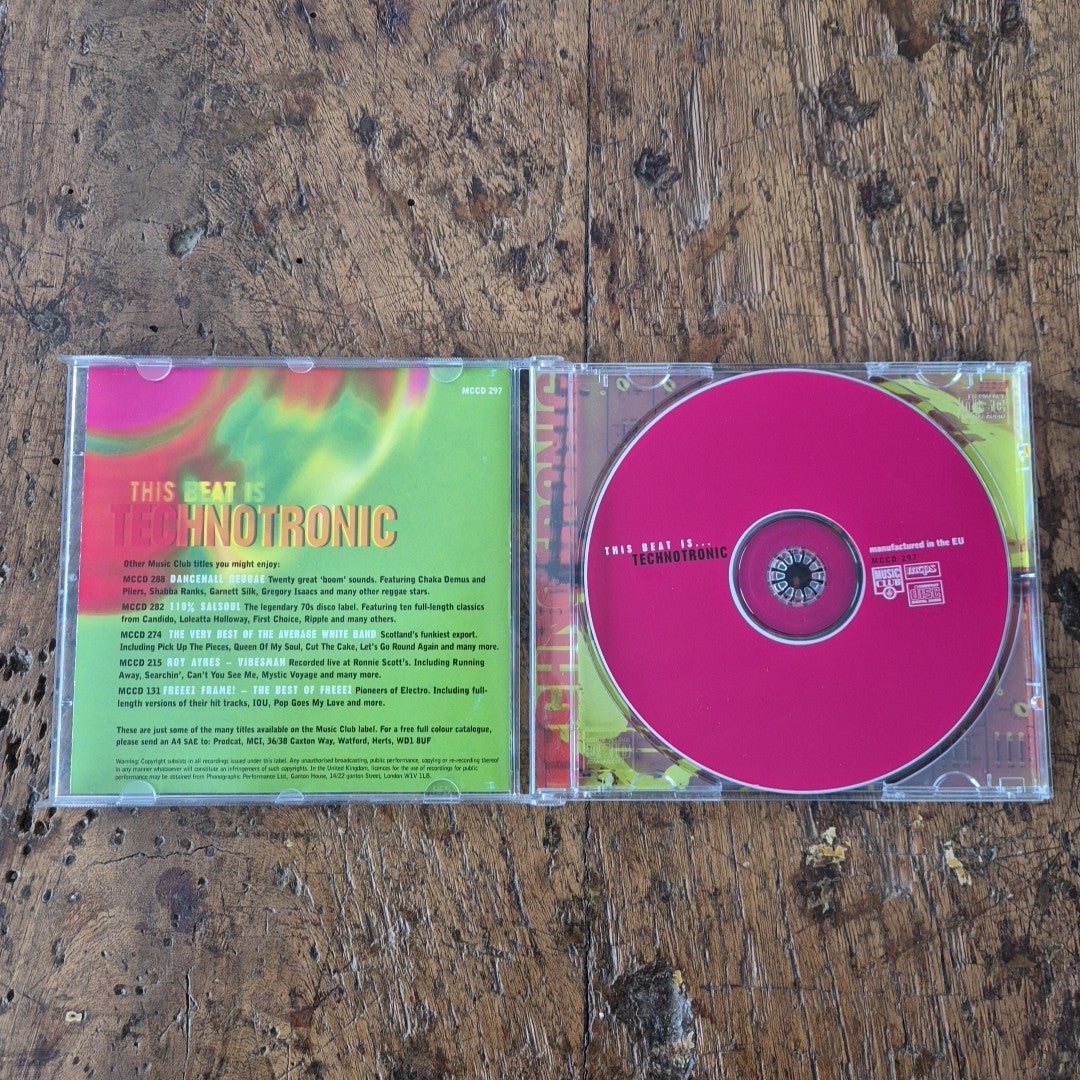CD This Beat Is Technotronic Hits & Mixes MCCD 297 Get Up Pump Up Disco Dance