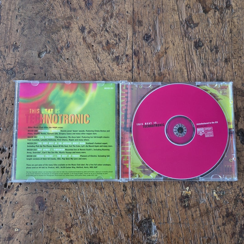 CD This Beat Is Technotronic Hits & Mixes MCCD 297 Get Up Pump Up Disco Dance