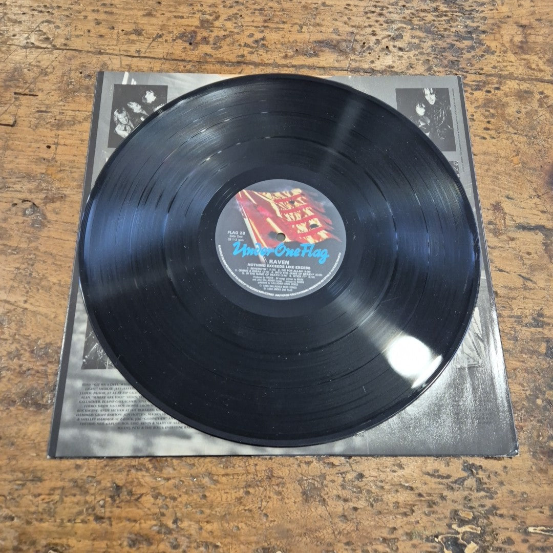 LP Raven - Nothing Exceeds Like Excess FLAG 28 Musica Hard Rock Heavy Metal