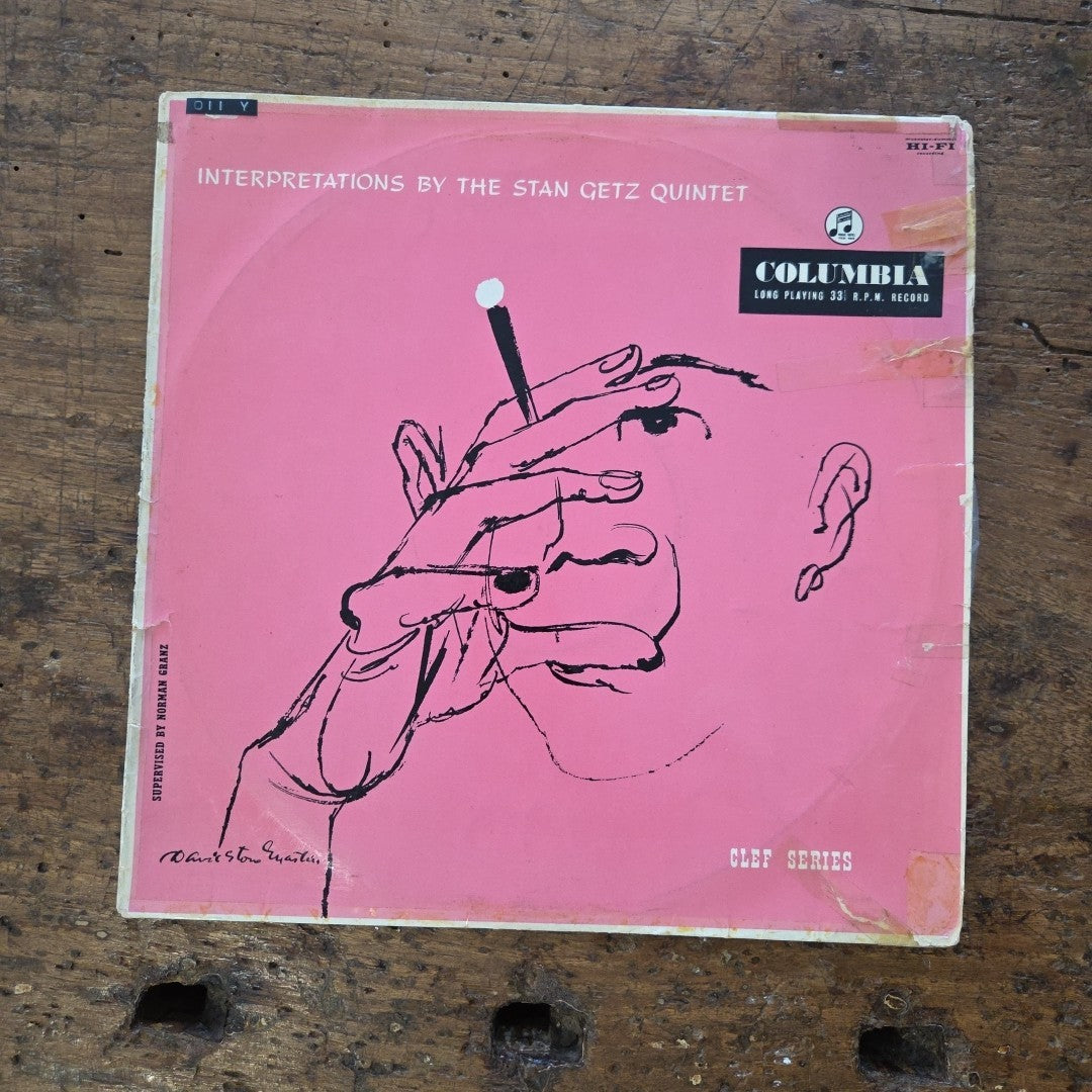 LP Interpretations By The Stan Getz Quintet - 33 CX 10057 Jazz Vinile 1953