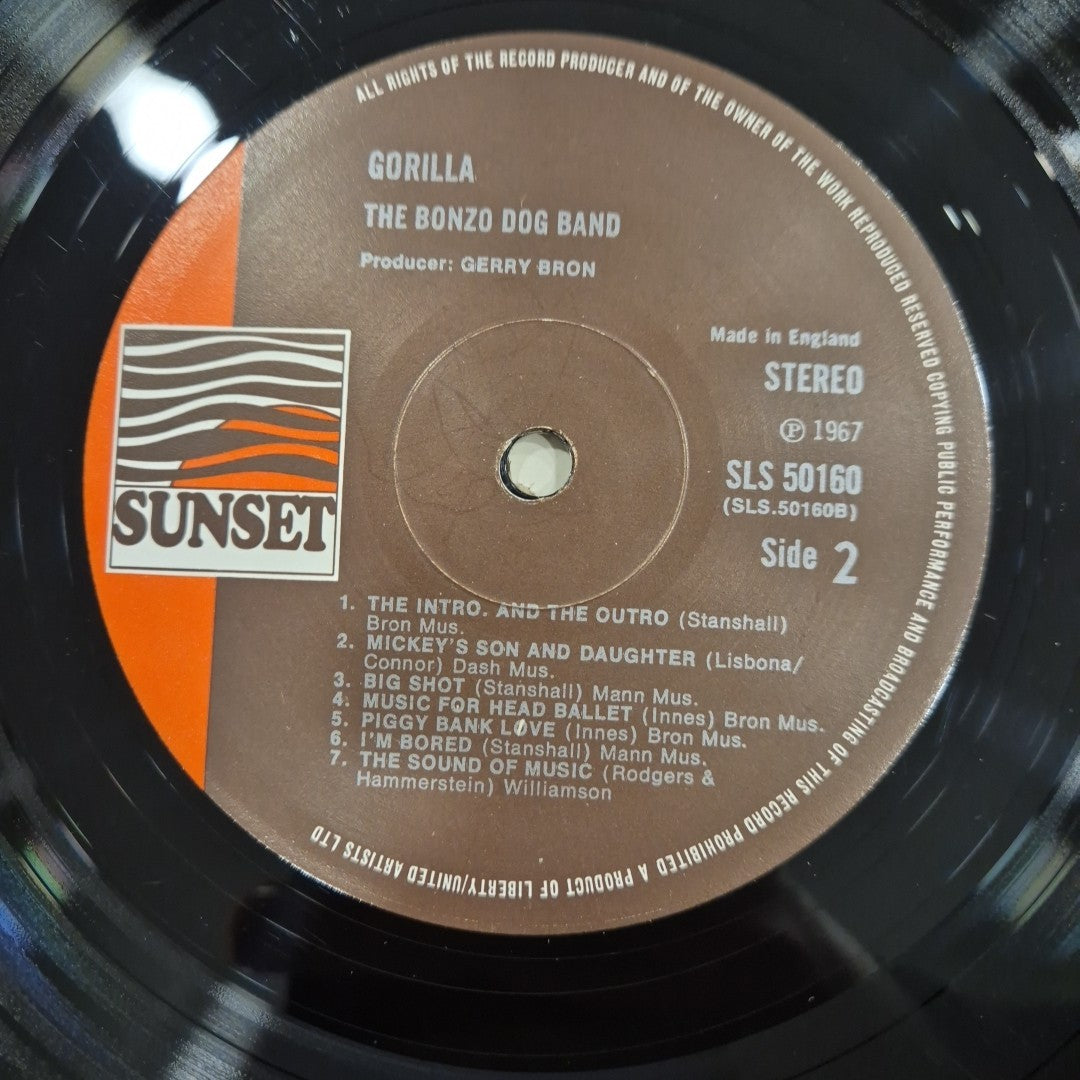 LP The Bonzo Dog Band - Gorilla SLS 50160 Musica Rock New Wave Vinile