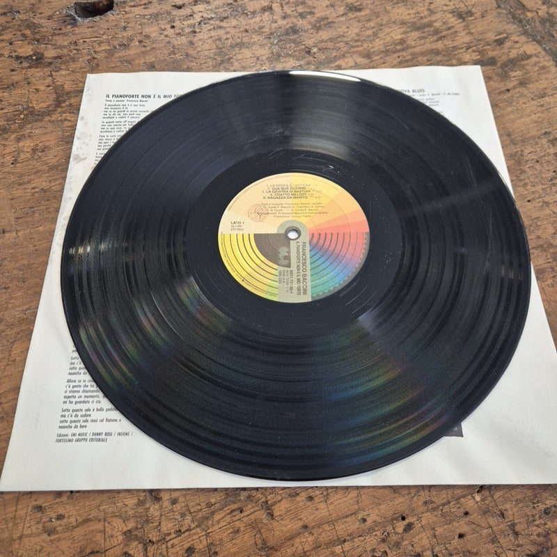 LP Francesco Baccini - Il Pianoforte Non È Il Mio Forte 9031 72180-1 Vinile 12