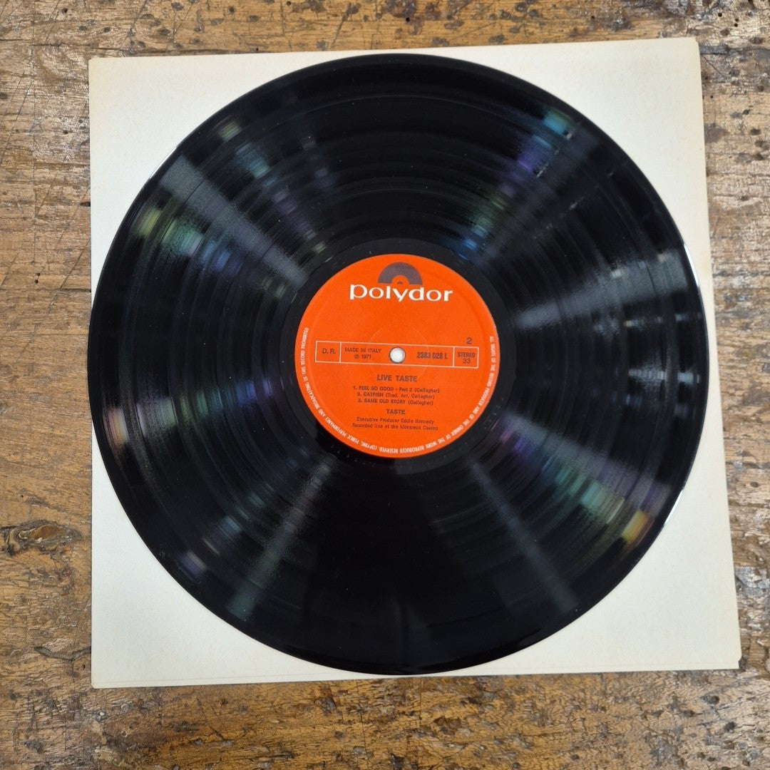 LP Taste - Live Taste 2383 028 L Made In Italy 1971 Musica Rock Vinile